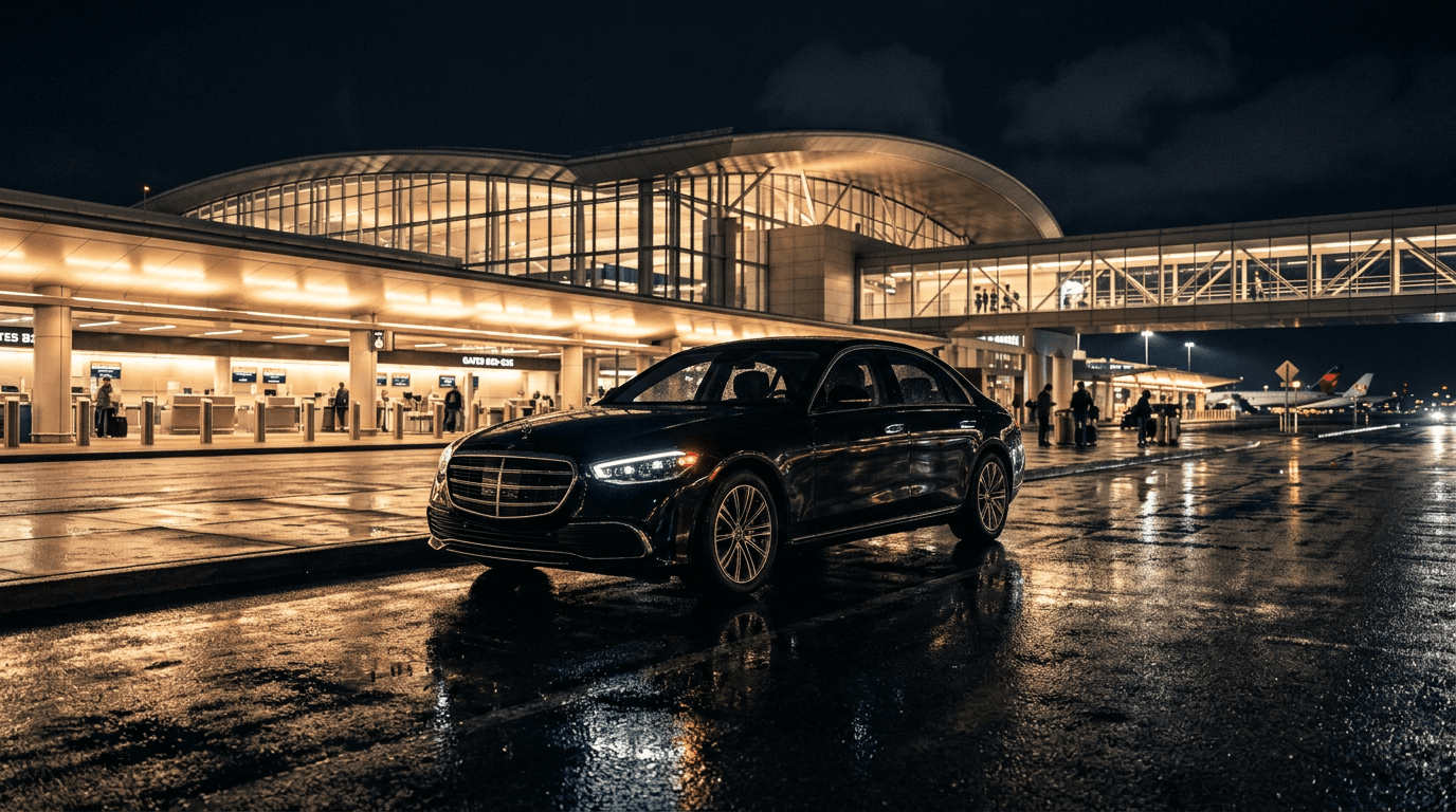 RENT A CAR BEOGRAD – premium automobil spreman za preuzimanje ispred Aerodroma Nikola Tesla